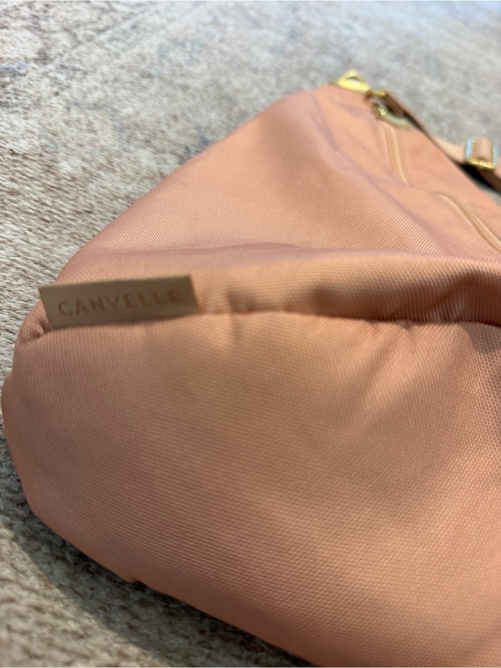 Canvelle Contour Sling Bag in Terracotta Blush – Gold Hardware - Picture 4 of 10